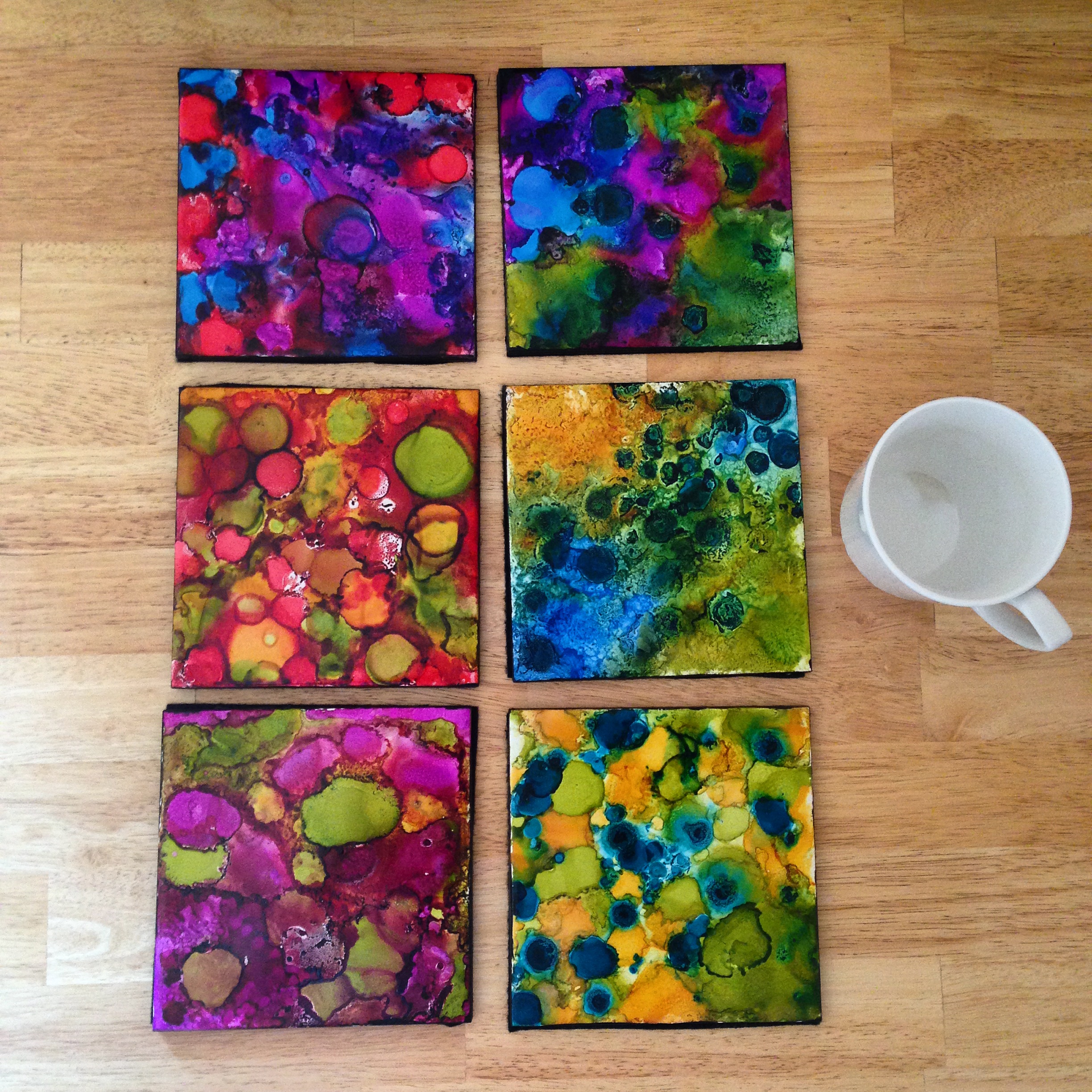 alcohol ink | canvas and crumpets